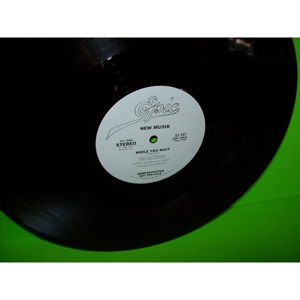 New Musik ‎While You Wait 12" Vinyl Record Synth-Pop New Wave Promo Only 1981